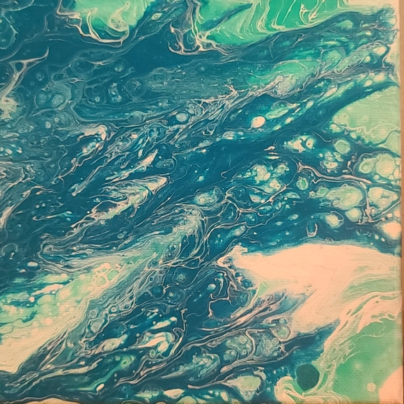 12"x12" HANDMADE PAINT POUR - Picture 2 of 3